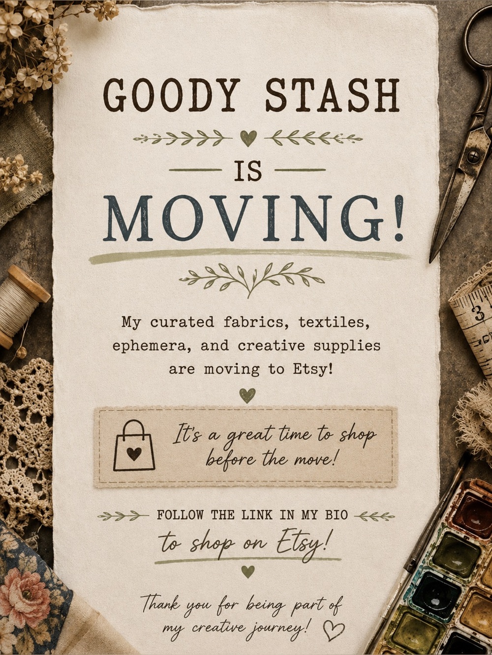 Goody Stash is moving!
